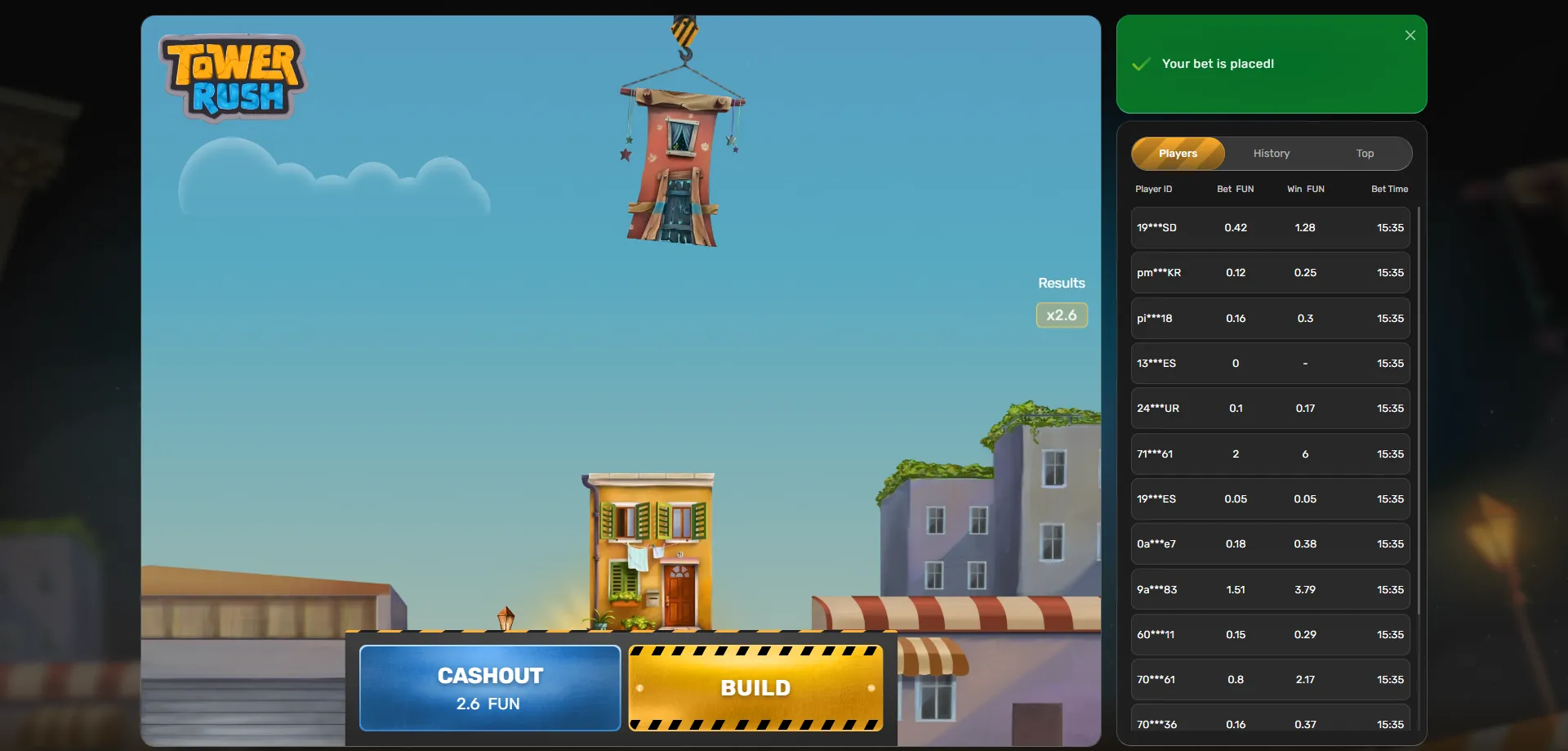 Tower Rush demo game free play overview by Galaxsys 2026
