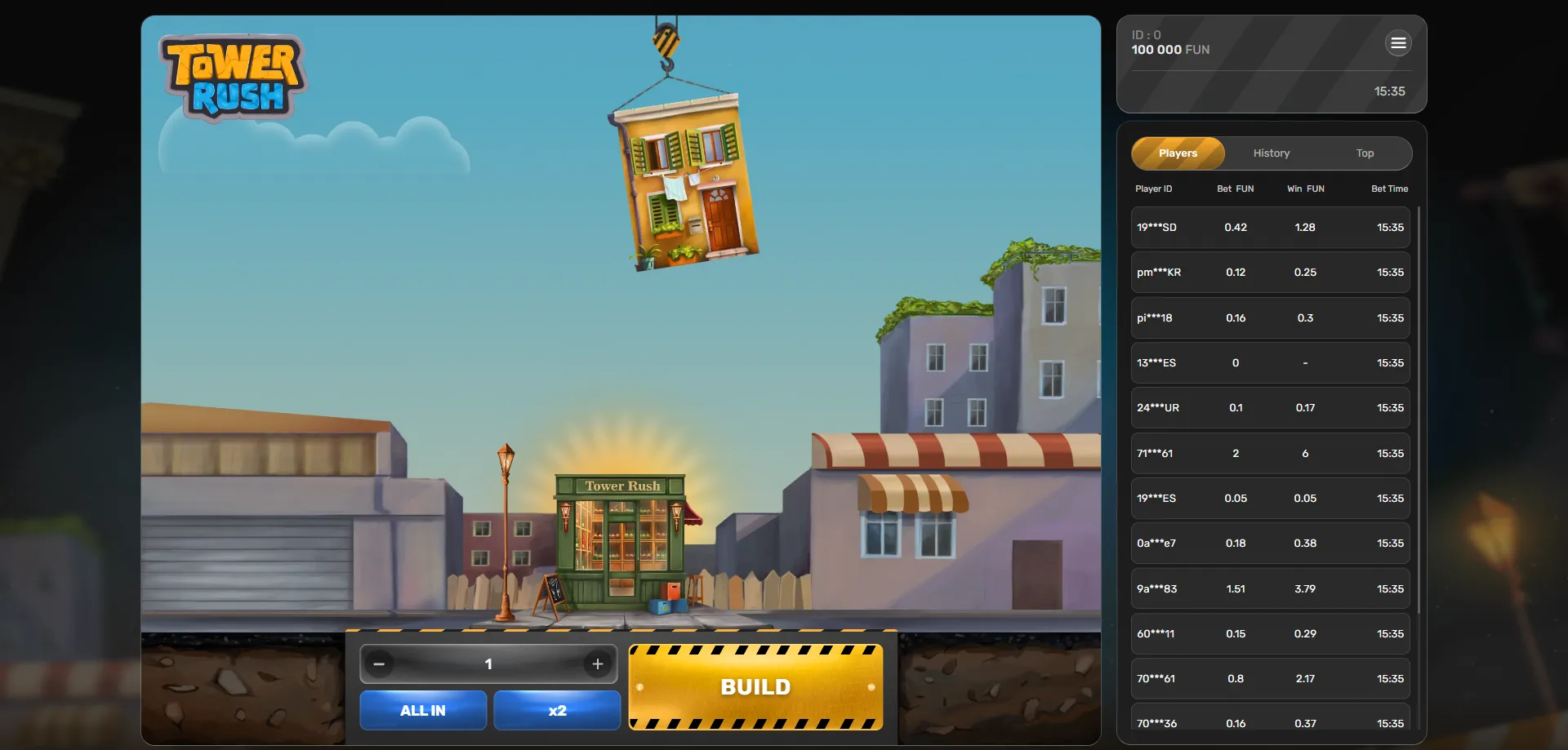 Tower Rush crash game overview — rules and mechanics explained